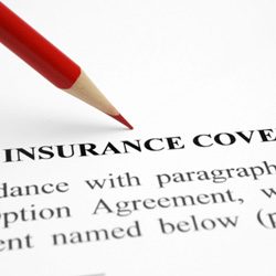 Insurance coverage and red pencil