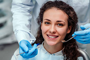 Patient in the dentist chair