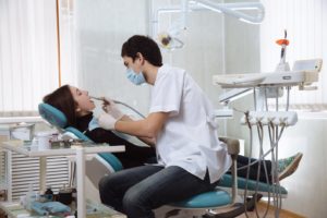 Woman comfortable at sedation dentist in Hulen. 